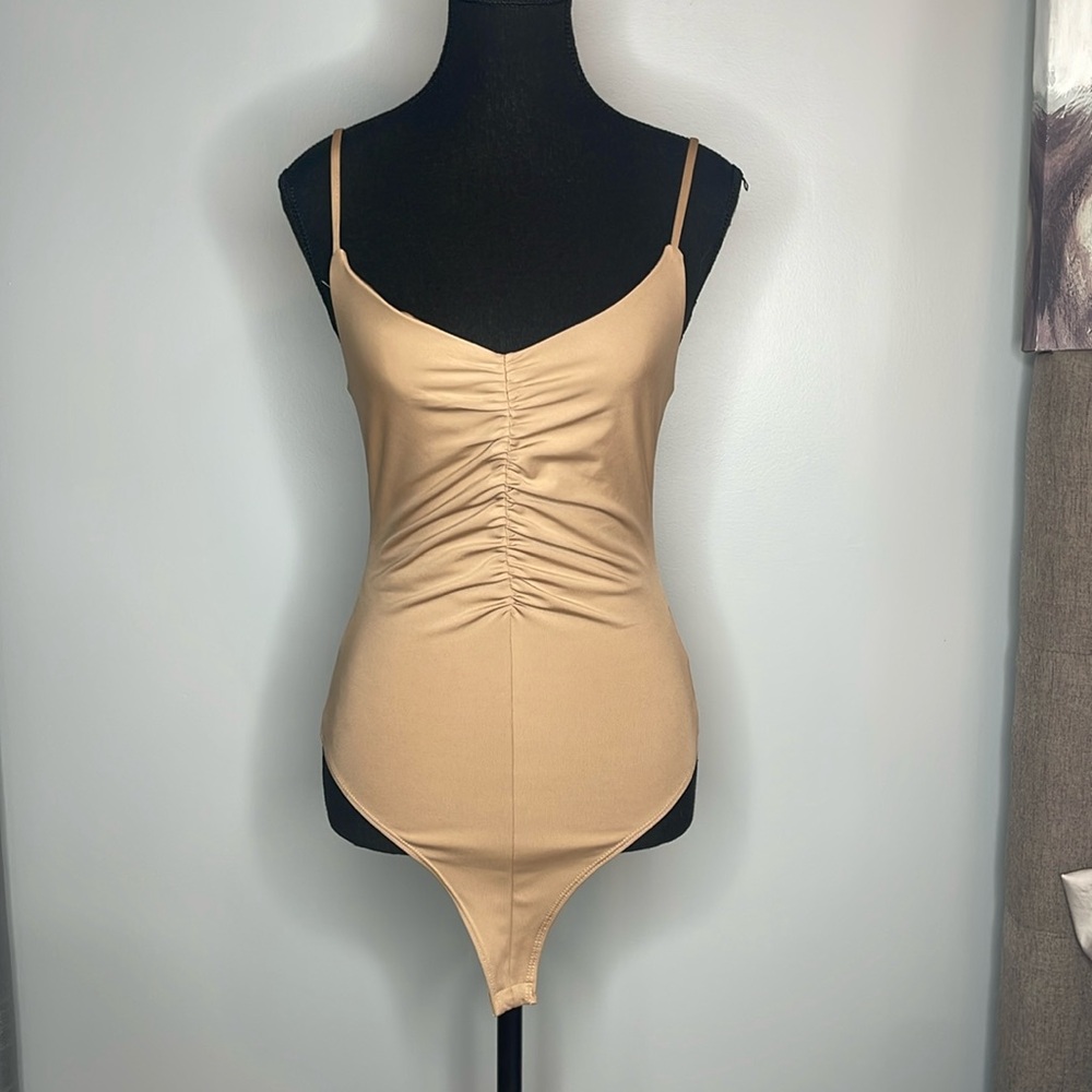 H&M Beige Halter Bodysuit